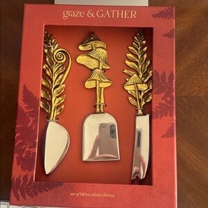 Anthropologie Sigrid Cheese Knives, Set of 3